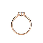 Marquise cut Moissanite lab grown diamond engagement ring round shank with a four claw setting, on a gold band, against a white background.Moissanite engagement ring cape town south africa grand diamonds ralph jacobs jeulia