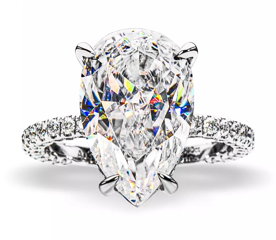 How much does moissanite cost compared to diamonds?