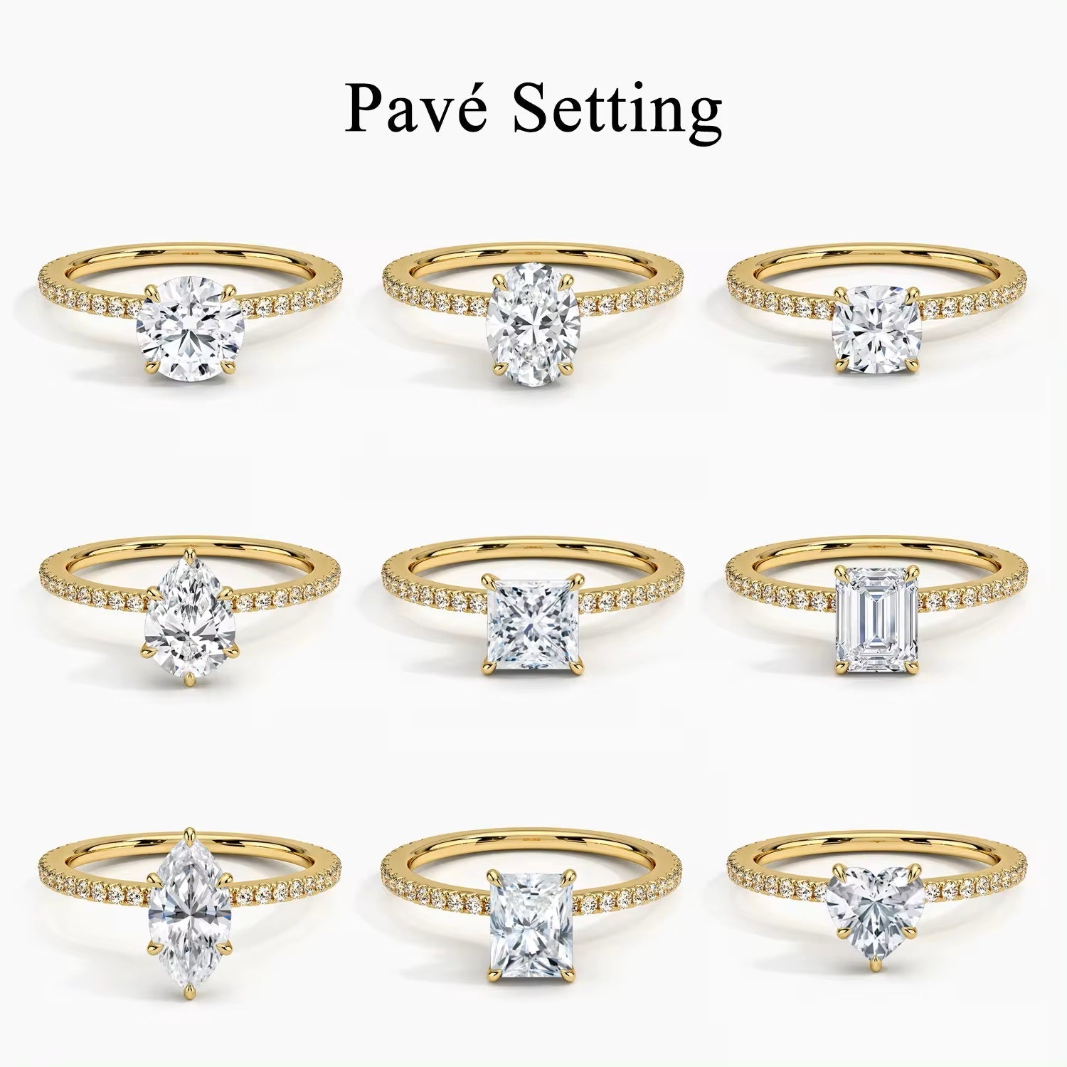 Pave Ring - Lab Grown Diamond Ring