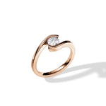 Engagement ring round cut Moissanite lab grown diamond tension set shank with a four claw setting, on a gold band, against a white background.Moissanite engagement ring cape town south africa grand diamonds ralph jacobs jeulia 