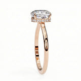 Modern vintage style engagement ring cushion shape 18k gold affordable luxury online