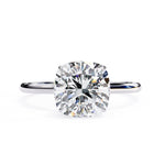 2 carat cushion cut moissanite ring with hidden diamonds underneath bridal jewelry Cape Town