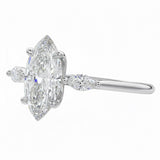GRI certified marquise stellar ring in a premium ApolloGem engagement ring ready for a luxury Cape Town proposal