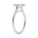 Oval shape Moissanite lab grown diamond engagement ring round shank with a bezel setting, on a gold band, against a white background.Moissanite engagement ring cape town south africa grand diamonds ralph jacobs jeulia 