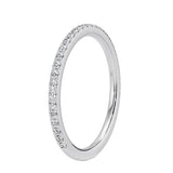 Open shank wedding ring for low profile engagement rings Cape Town