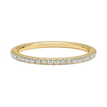 Minimalist open diamond band 18k gold spacer ring jewelry