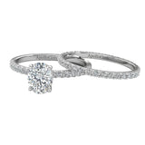 GRI certified oval bridal set in a signature ApolloGem premium LED-lit box.