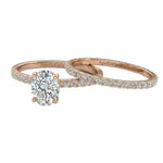 GRI certified oval bridal set in a signature ApolloGem premium LED-lit box.
