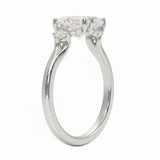 GRI certified moissanite ring presented in a signature ApolloGem premium LED-lit jewelry box making it the perfect choice for a luxury proposal.