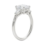 GRI certified oval and pear moissanite ring in a signature ApolloGem premium LED-lit box for a luxury proposal.