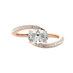 Custom design oval moissanite ring Cape Town ethical Moiossanite  simulant jewelry online