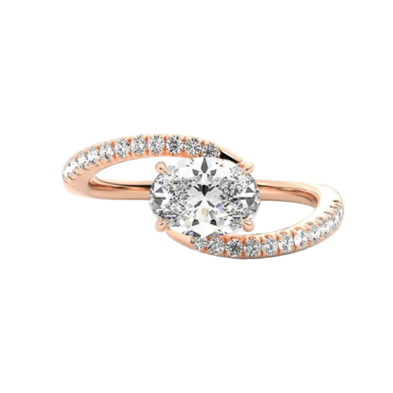 Custom design oval moissanite ring Cape Town ethical Moiossanite  simulant jewelry online