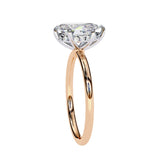 Minimalist engagement ring with secret sparkle 18k gold affordable luxury online