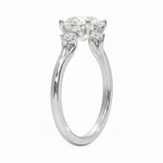 GRI certified round brilliant ring in a signature ApolloGem premium LED-lit jewelry box for a luxury proposal.