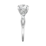 High-resolution jewelry render of the Round Ornate Infinity ring showcasing professional weaving and alignment.