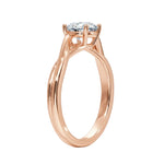 High-resolution jewelry render of the Round V-Split ring showcasing secure setting and professional alignment.